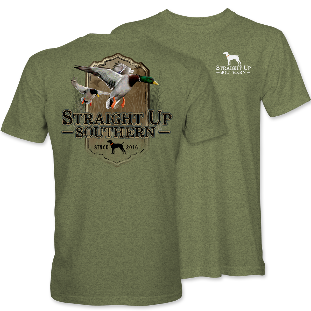 Mallard Flight - Mallard Ducks Approaching a Marsh Tee - Heather Green